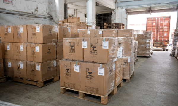 shipping docks and containers