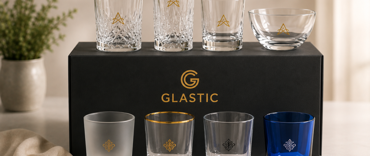 custom glassware and packaging