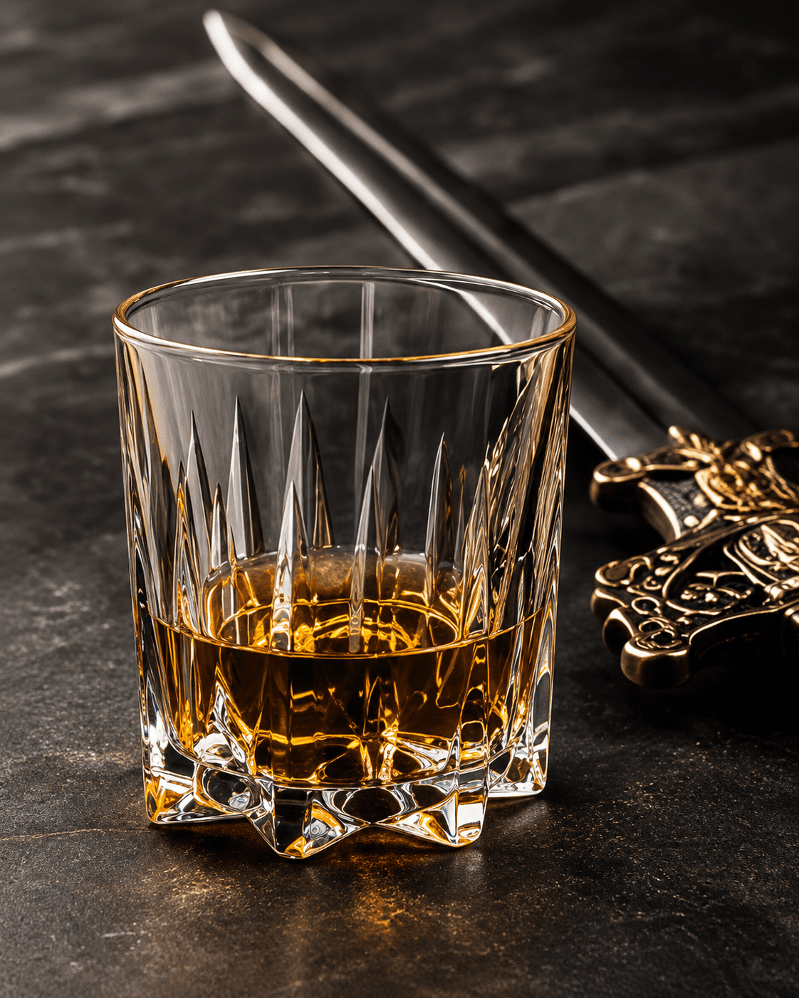 luxury excalibur whisky glass manufacturer